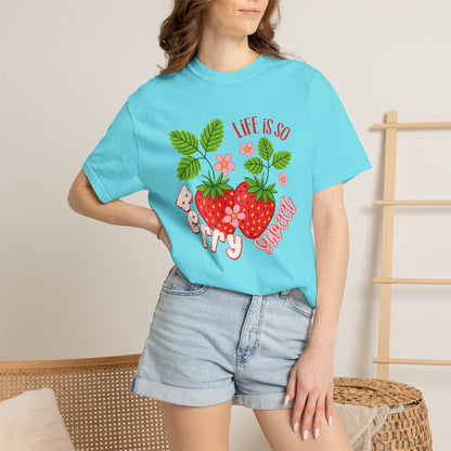 Life Is So Berry Sweet T-Shirt — Cute Strawberry Graphic Tee