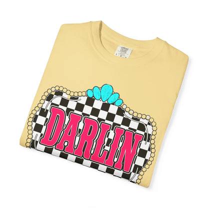 Darlin' Checkerboard Graphic T-Shirt