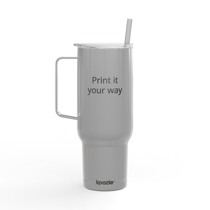 40oz Engraved Insulated Tumbler with Lid & Straw — Customizable Travel Mug