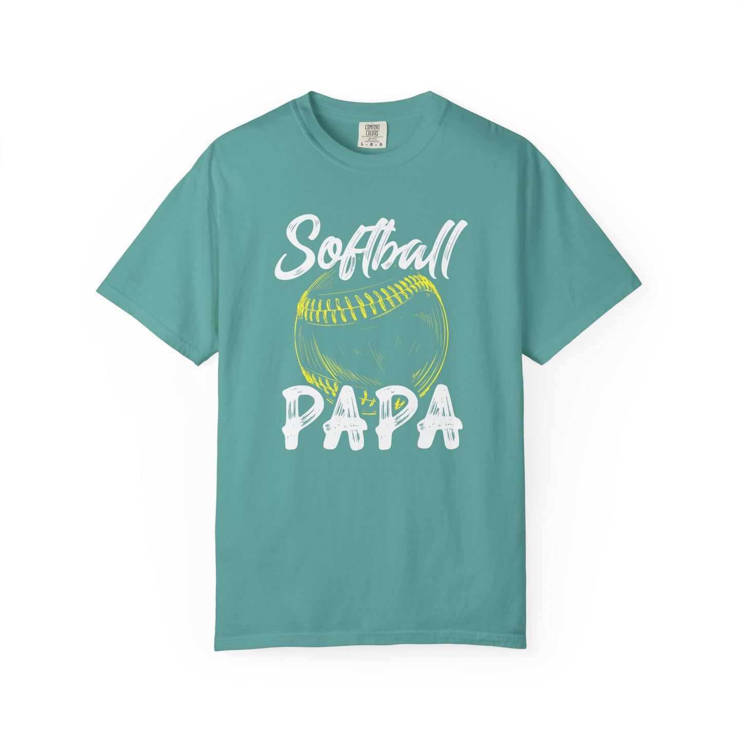 Softball Papa T-Shirt — Daddy Coach Dad Gift