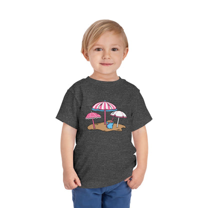 Toddler Tee — Cute Beach Umbrella & Sand Pail Design