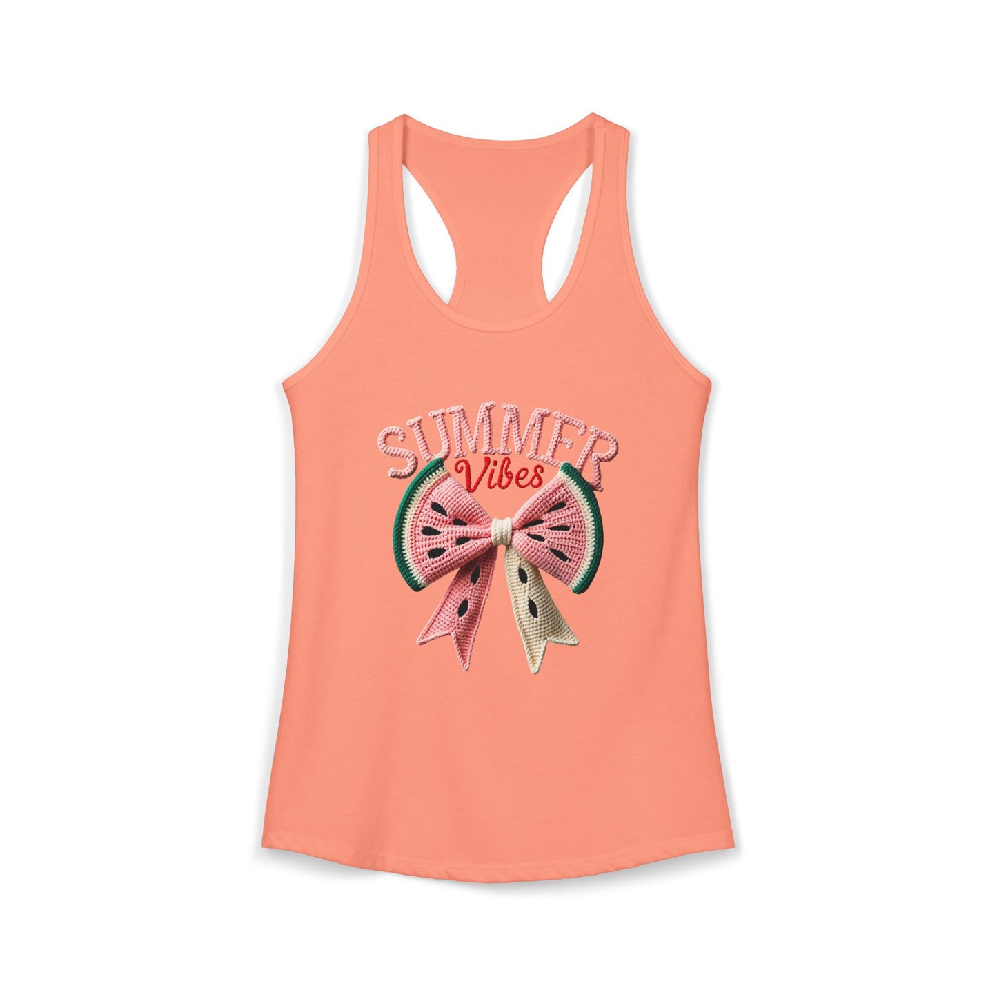 Summer watermelon bow Racerback Tank