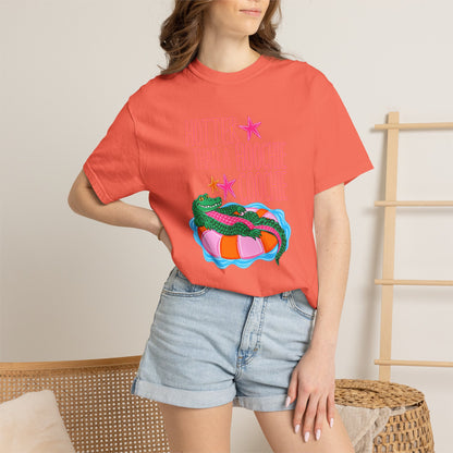 T-Shirt — "Hotter Than a Hoochie Coochie" Gator Pool Graphic Tee