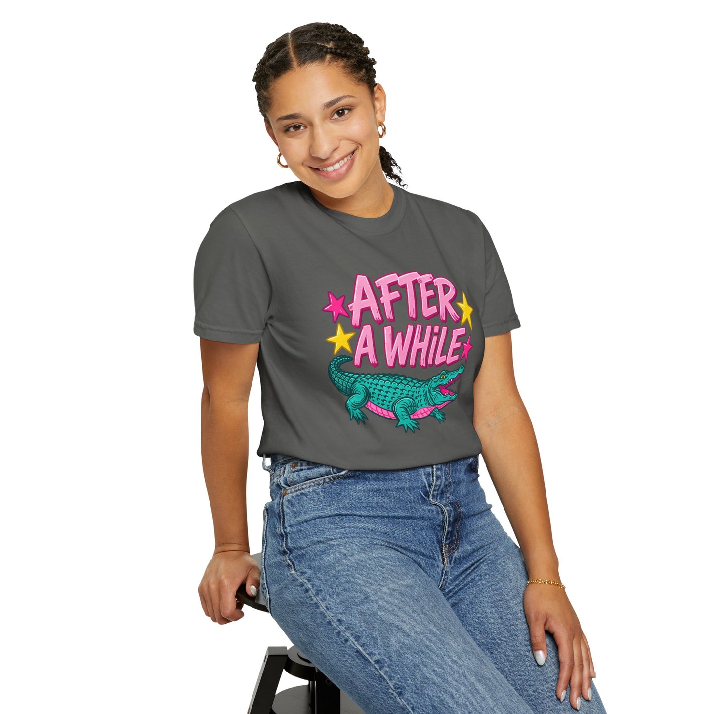 After A While Alligator T-Shirt — Retro Cartoon Gator Graphic Tee