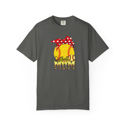 Softball Mom T-Shirt — Vintage Softball Graphic with Bandana Accent