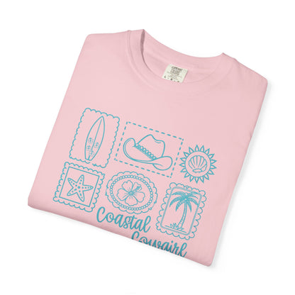 Coastal Cowgirl T-Shirt — Beachy Surf & Western Stamp Graphic Tee