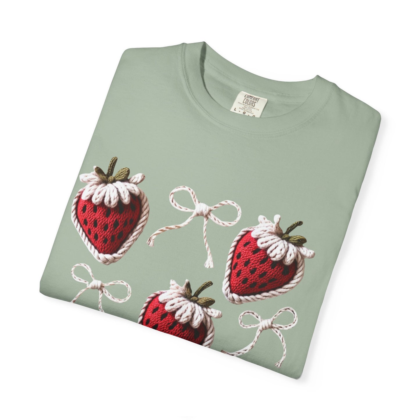Crochet Strawberries and Bows T-shirt