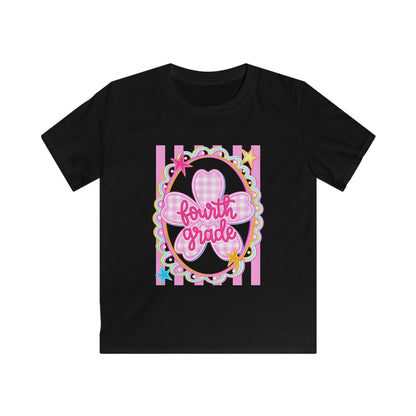 Fourth Grade Kids Tee — Cute Pink School Shirt for Back to School