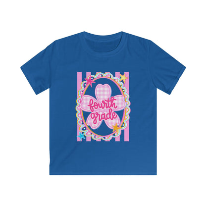 Fourth Grade Kids Tee — Cute Pink School Shirt for Back to School