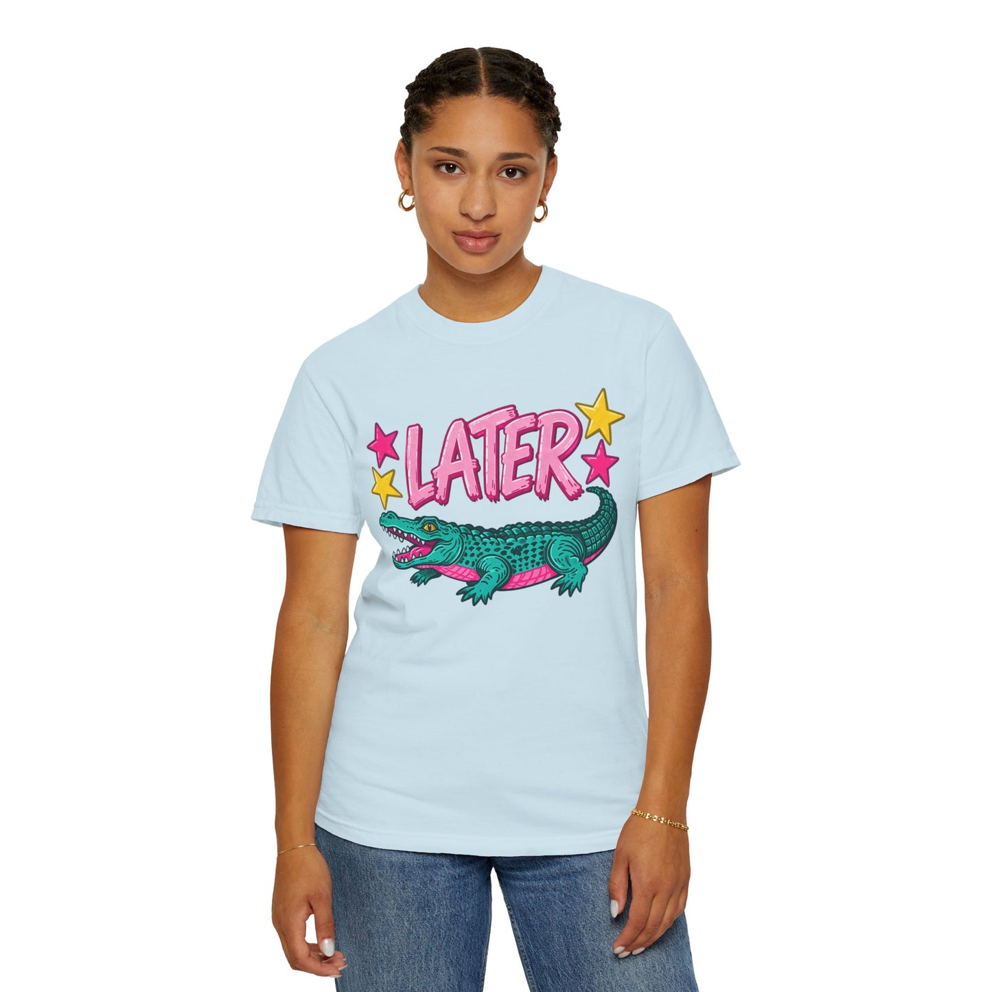 Later Gator Graphic T-Shirt — Retro Cartoon Alligator Tee