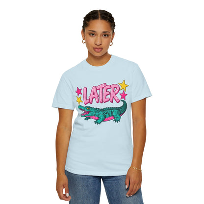 Later Gator Graphic T-Shirt — Retro Cartoon Alligator Tee