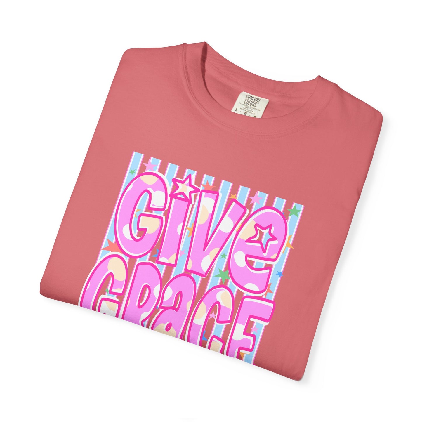Give Grace T-Shirt — Pastel Retro Graphic Tee