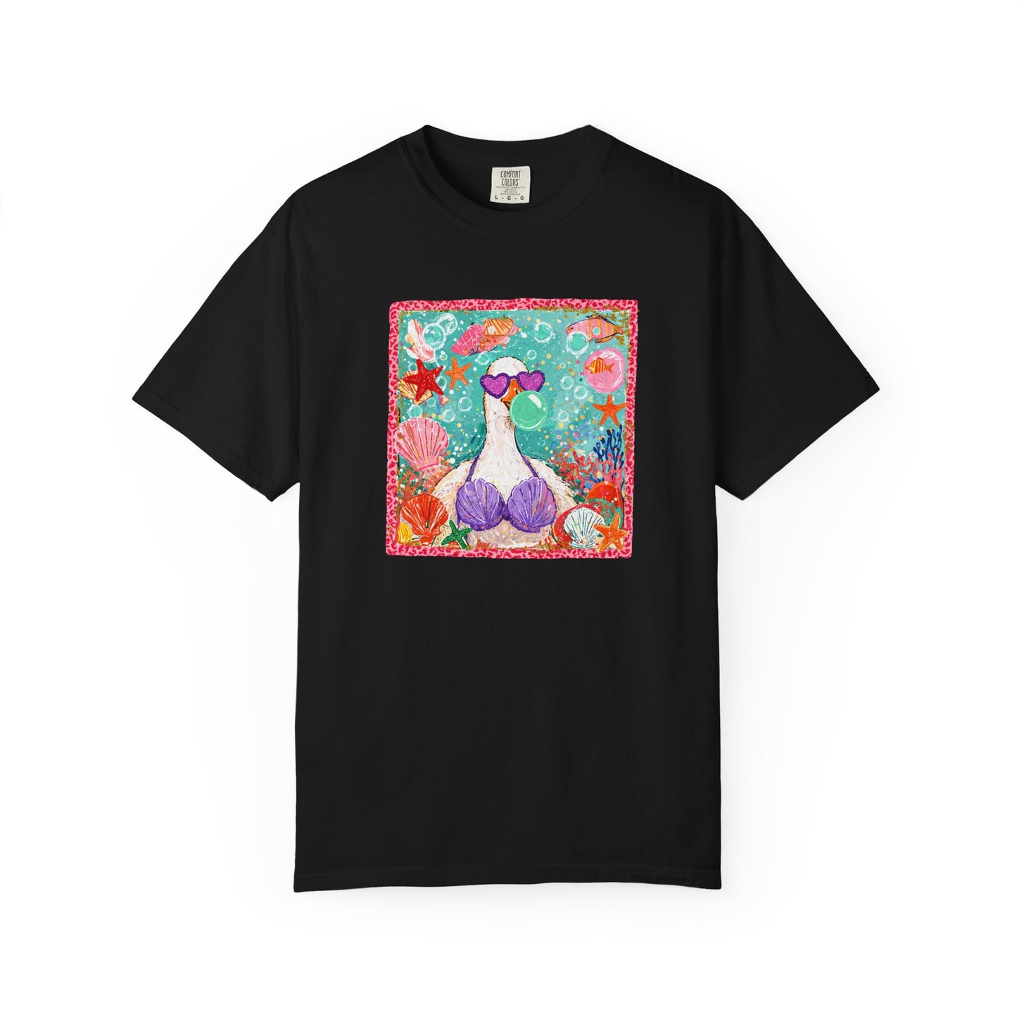Goose in Bikini Beach T-Shirt — Cute Retro Seaside Graphic Tee