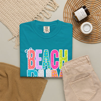 Beach Bum T-Shirt — Colorful Retro Lettering Summer Tee