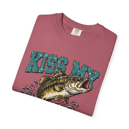 Kiss My Bass Fishing T-Shirt — Humorous Bass Angler Tee