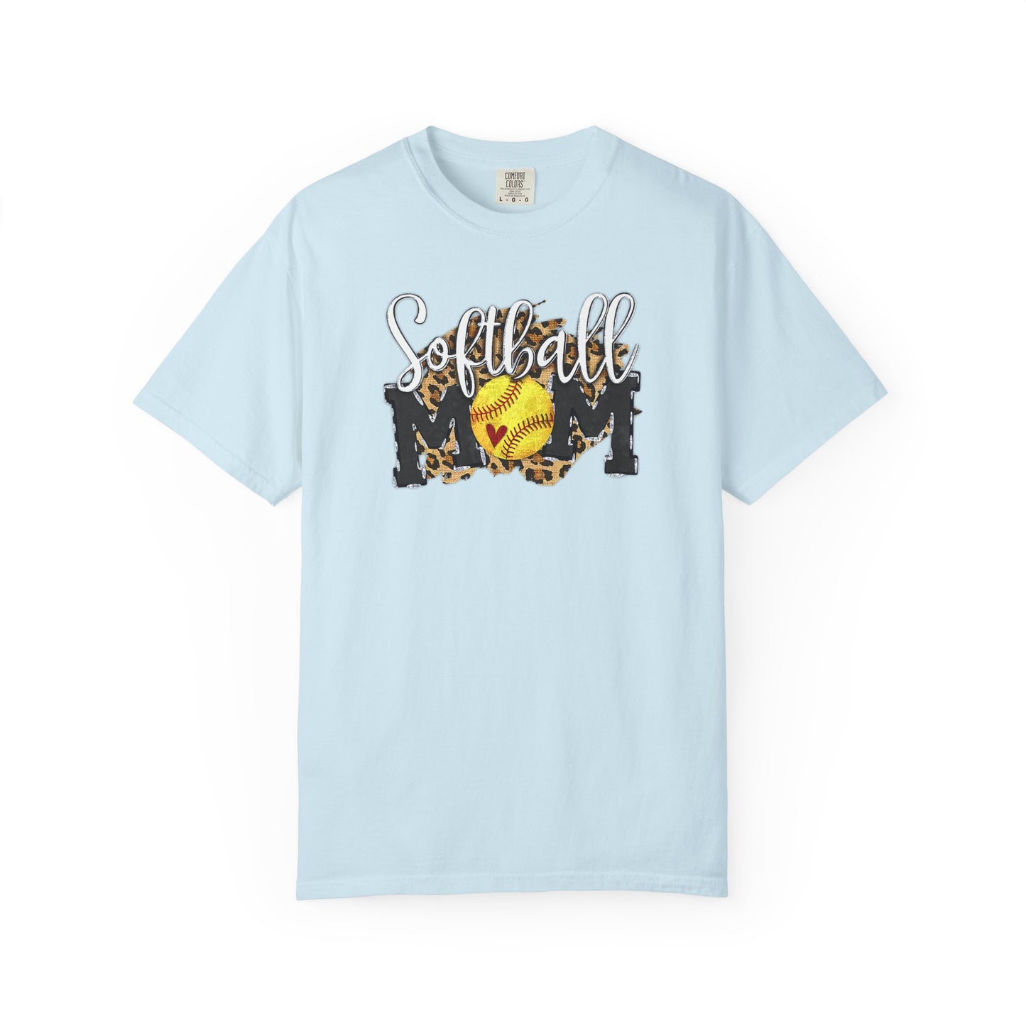 Softball Mom Leopard Ball T-Shirt — Softball Graphic Tee