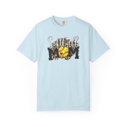 Softball Mom Leopard Ball T-Shirt — Softball Graphic Tee
