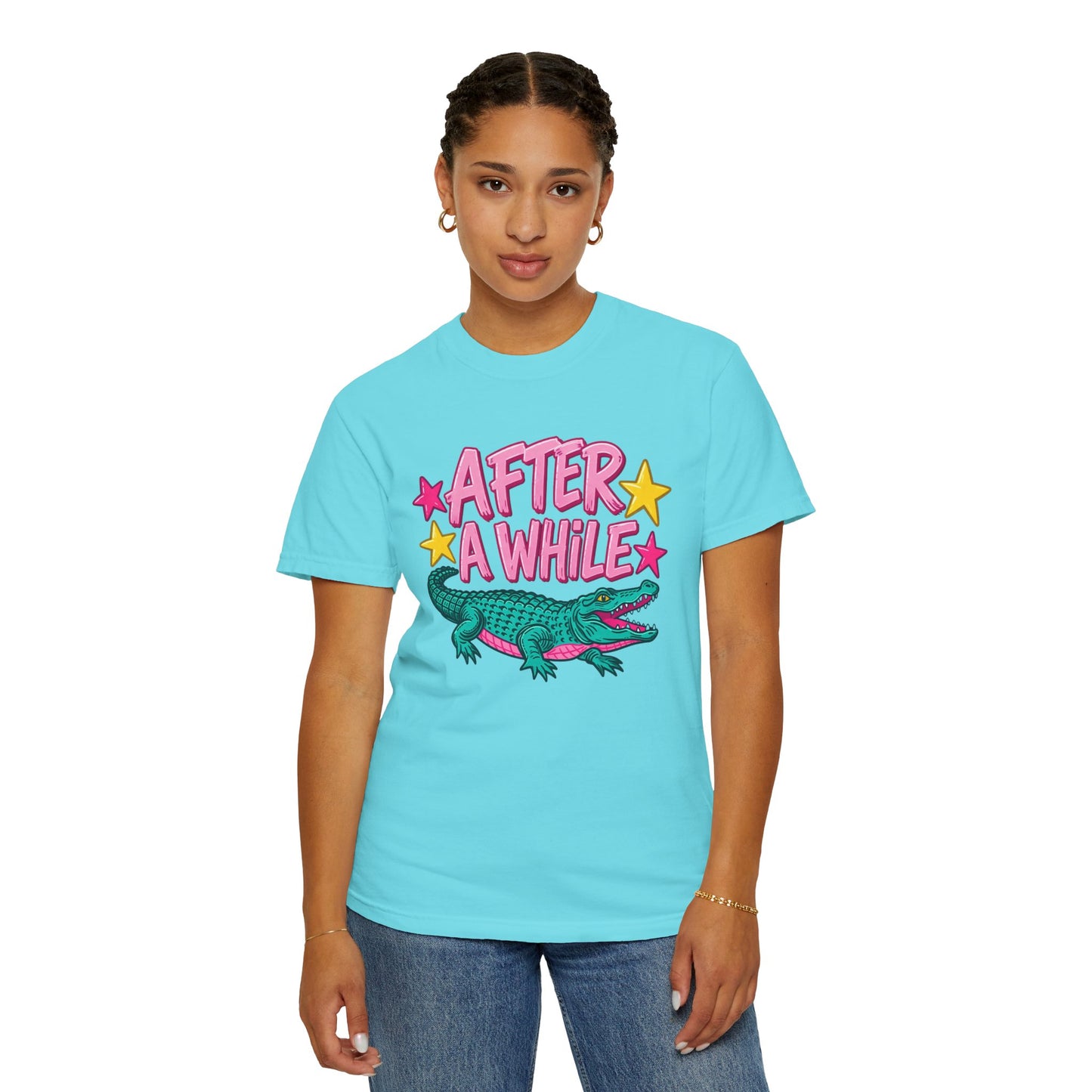 After A While Alligator T-Shirt — Retro Cartoon Gator Graphic Tee