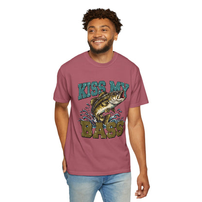 Kiss My Bass Fishing T-Shirt — Humorous Bass Angler Tee