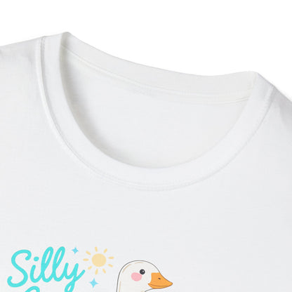 Silly Goose T-Shirt — Cute Duck Illustration Tee for Kids & Animal Lovers