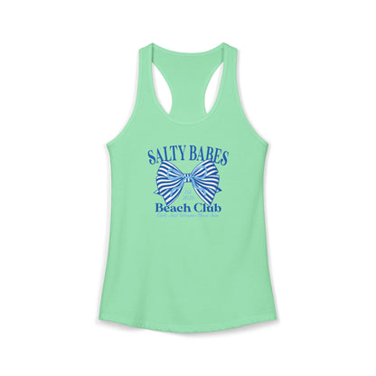 Salty babes blue Racerback Tank