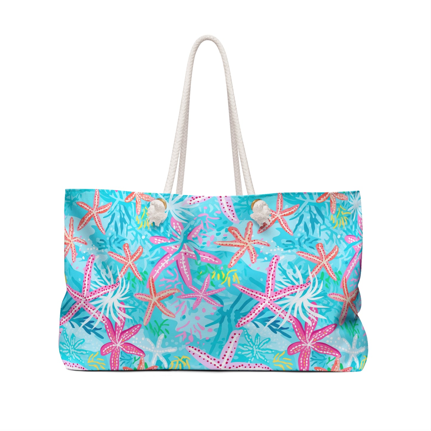 Starfish Beach Weekender Bag – Tropical Ocean Tote for Summer Getaways