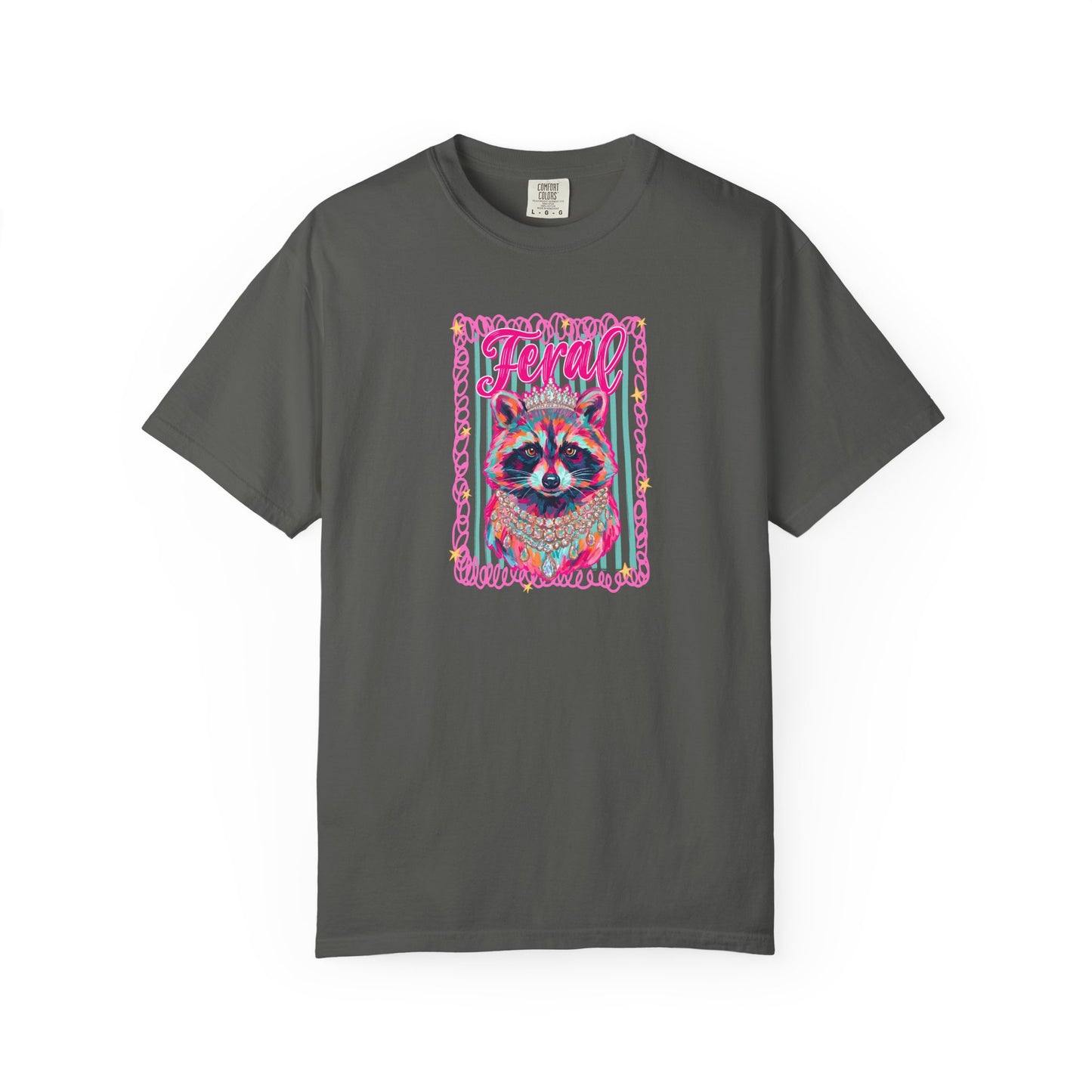 Feral Raccoon comfort color T-shirt