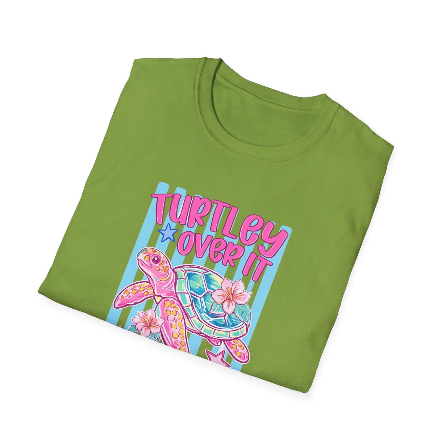 T-Shirt — "Turtley Loved It" Colorful Sea Turtle Graphic Tee