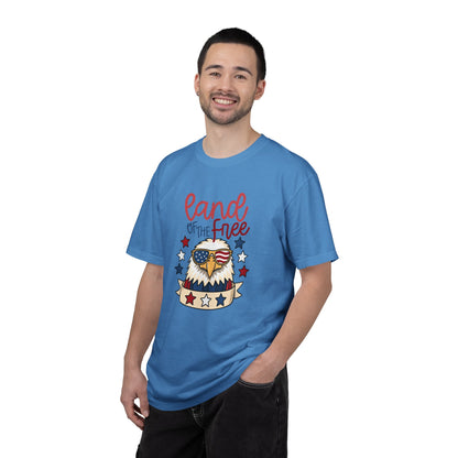 Land of the Free Eagle T-Shirt — Patriotic 4th of July American Flag Design