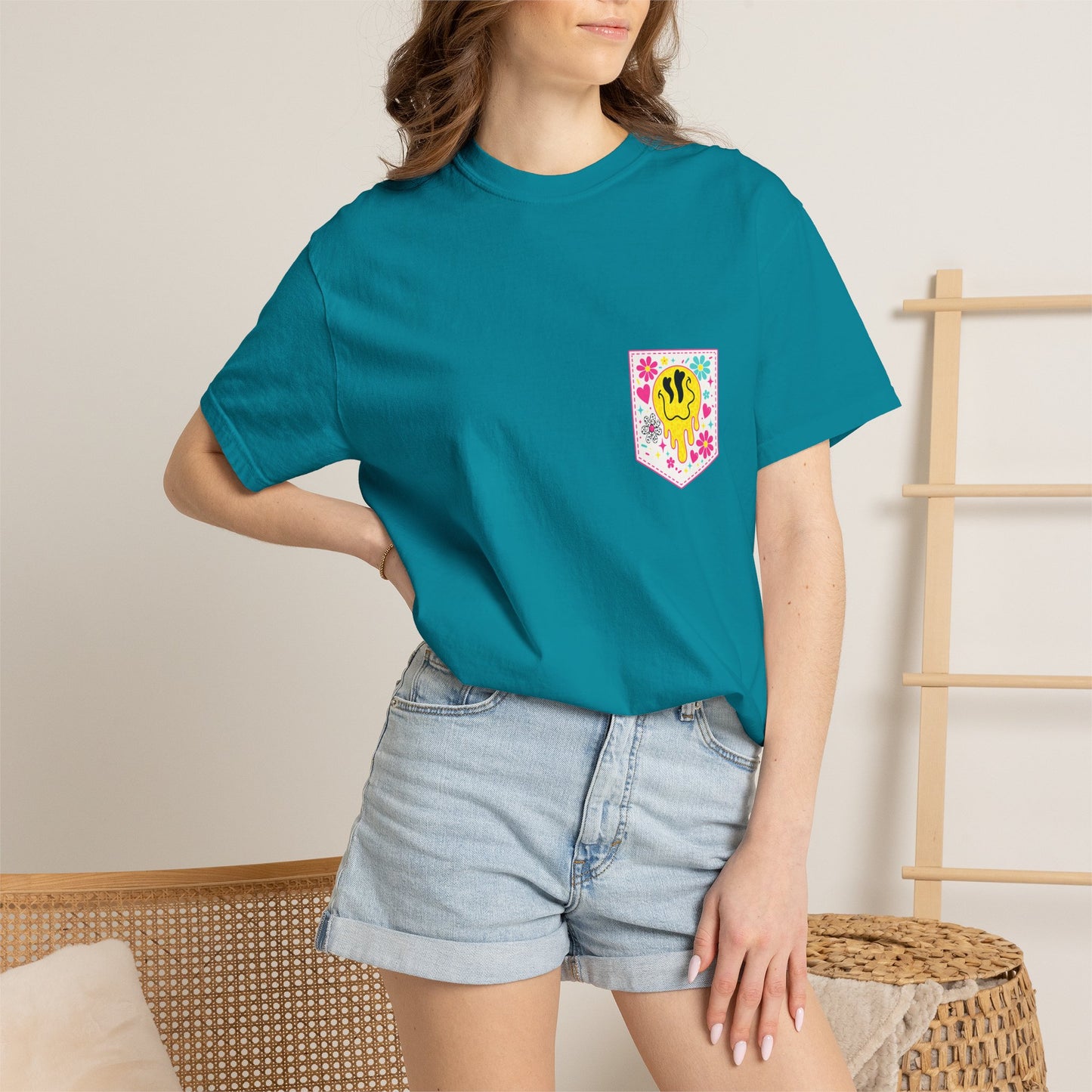 Social Moms Club T-Shirt — Colorful Retro Pocket Graphic Tee