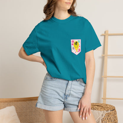 Social Moms Club T-Shirt — Colorful Retro Pocket Graphic Tee