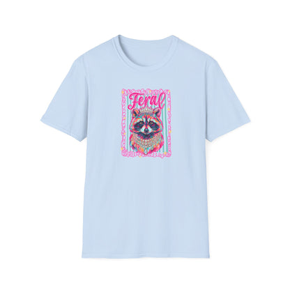Feral Raccoon Gildan softstyle tshirt