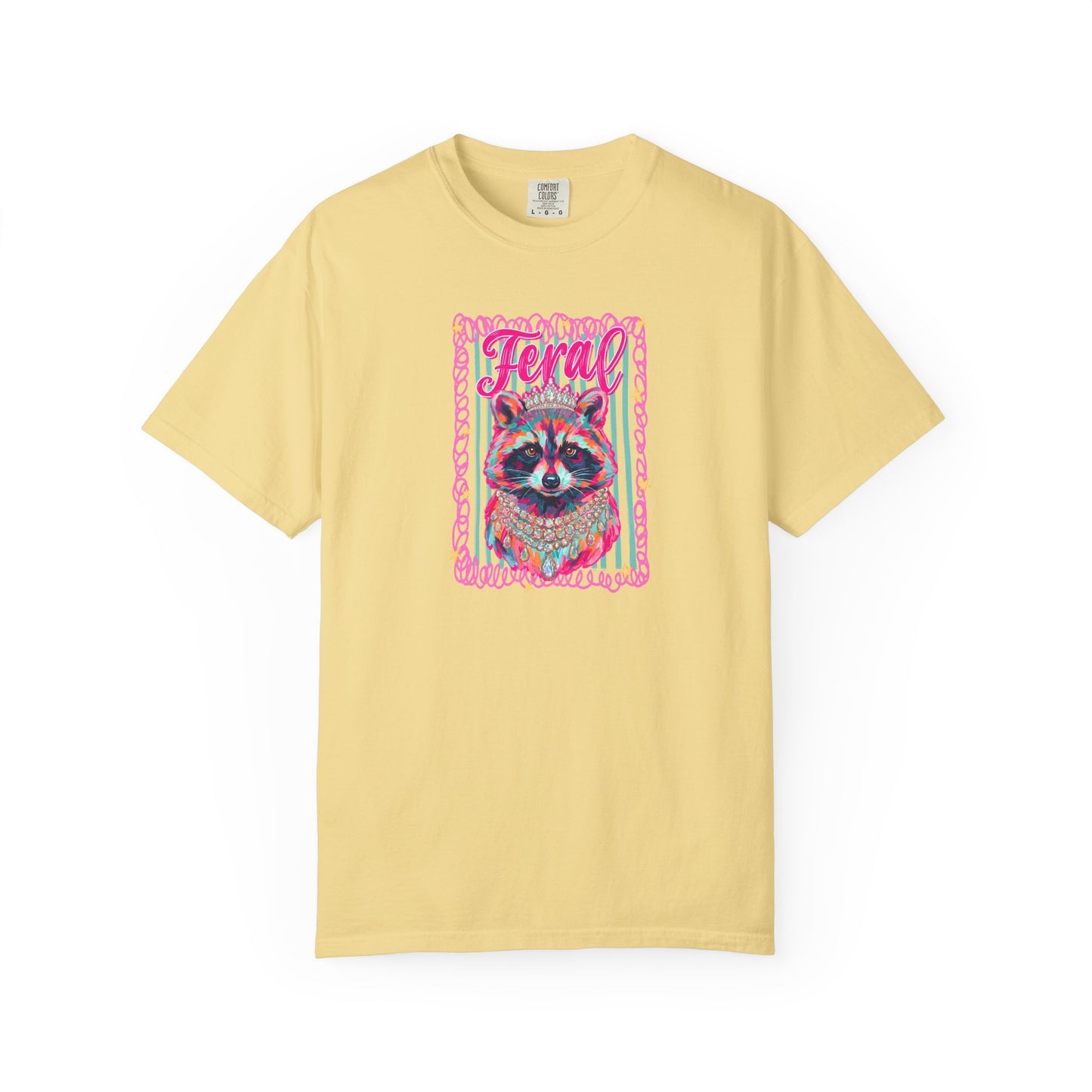 Feral Raccoon comfort color T-shirt