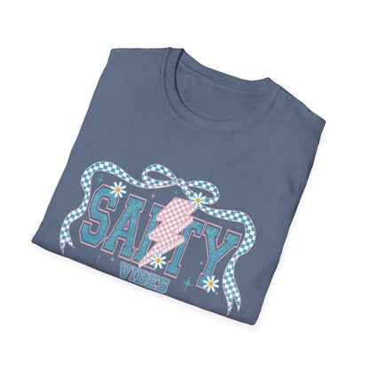 Salty Vibes Beach T-Shirt — Retro Seashell Graphic Tee