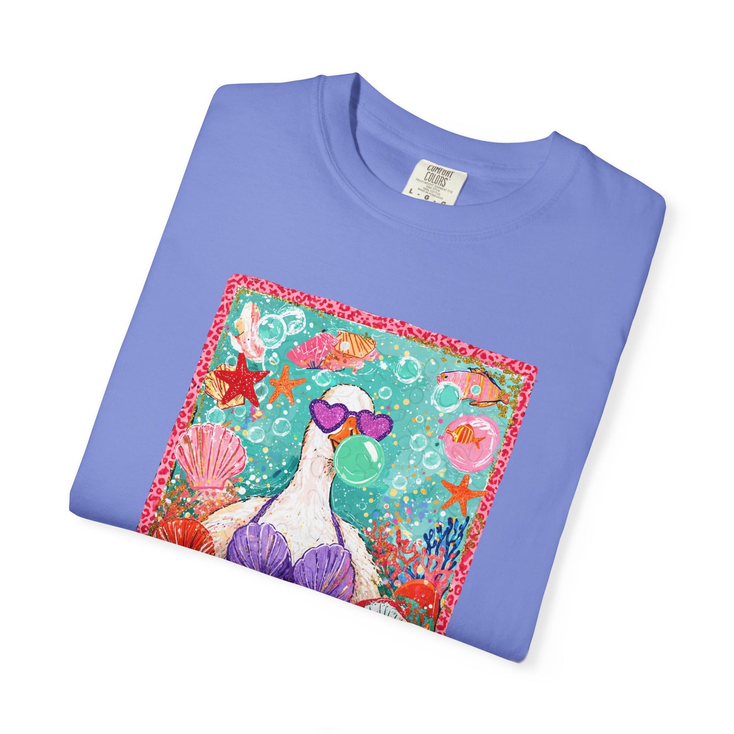Goose in Bikini Beach T-Shirt — Cute Retro Seaside Graphic Tee