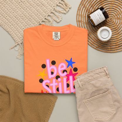 Be Still T-Shirt — Colorful Retro Stars Graphic Tee