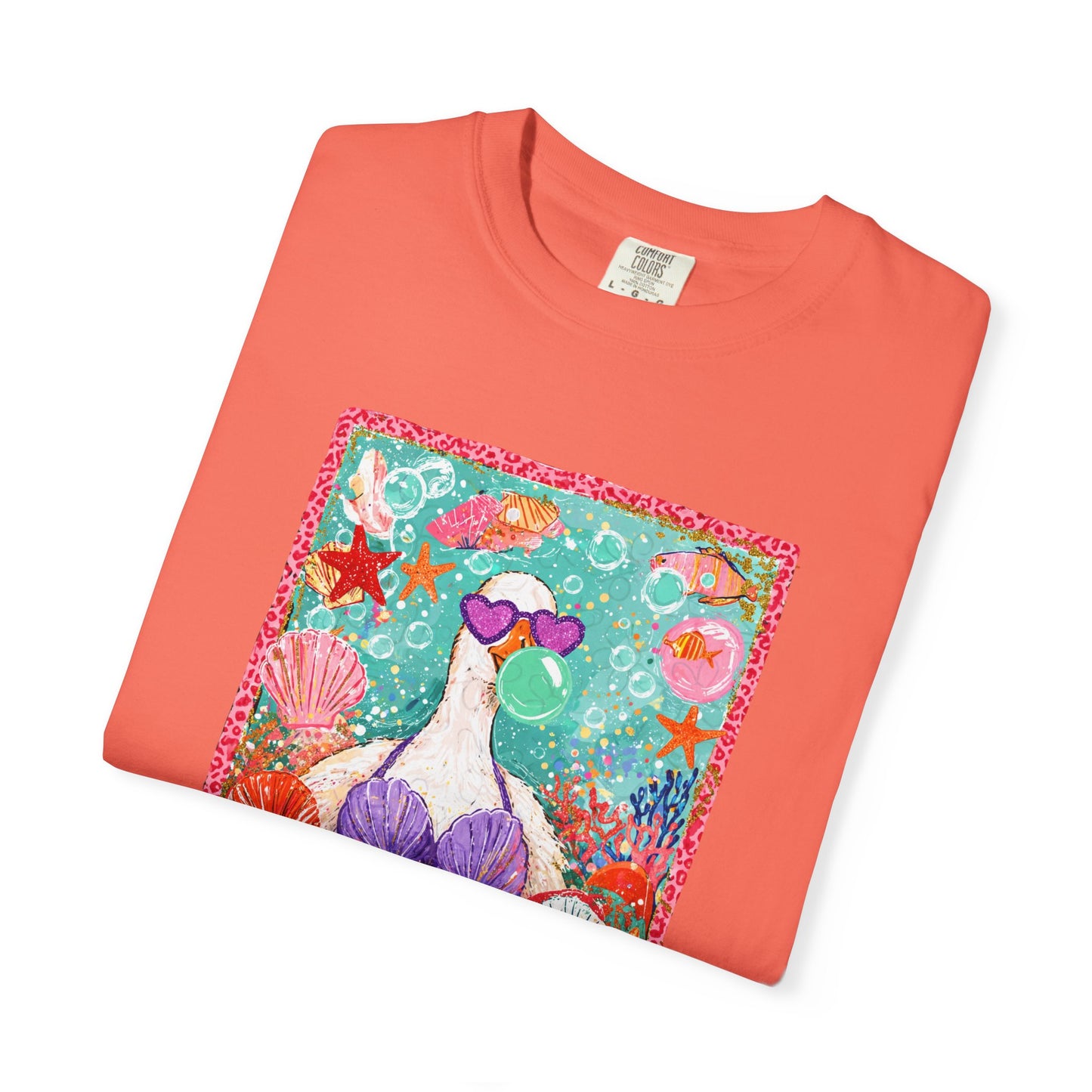Goose in Bikini Beach T-Shirt — Cute Retro Seaside Graphic Tee