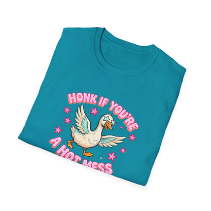 Honk If You’re A Hot Mess T-Shirt — Cute Vintage Dove Graphic Tee