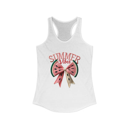Summer watermelon bow Racerback Tank