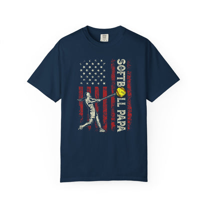 Softball Vintage Flag T-Shirt