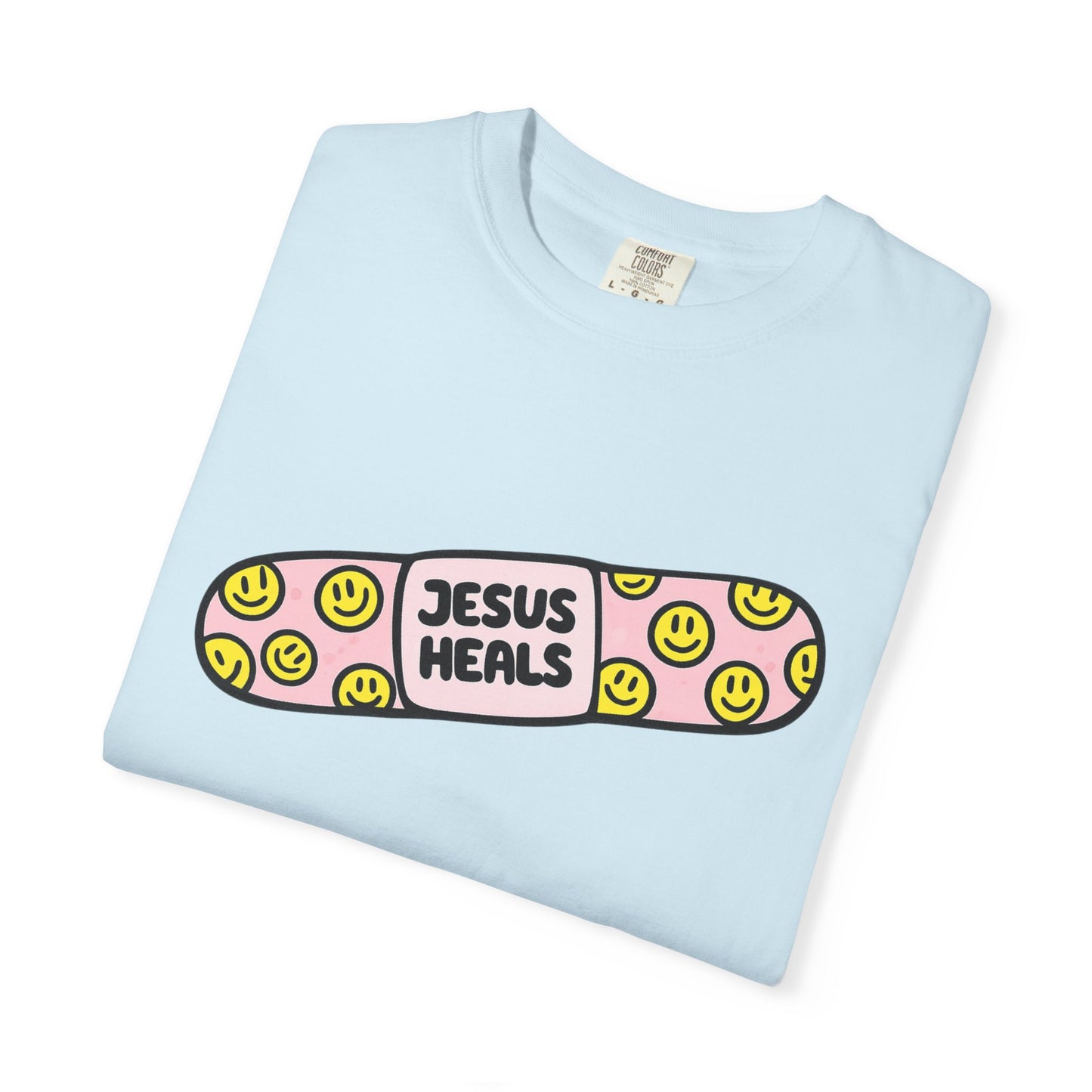 Jesus Heals Bandage T-Shirt — Christian Faith Graphic Tee