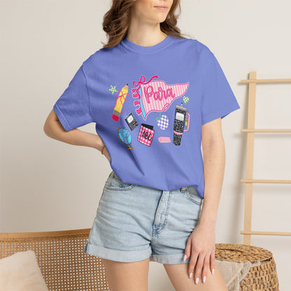 Retro 'Para' Collage T-Shirt — 90s Aesthetic Phone & Makeup Graphic Tee