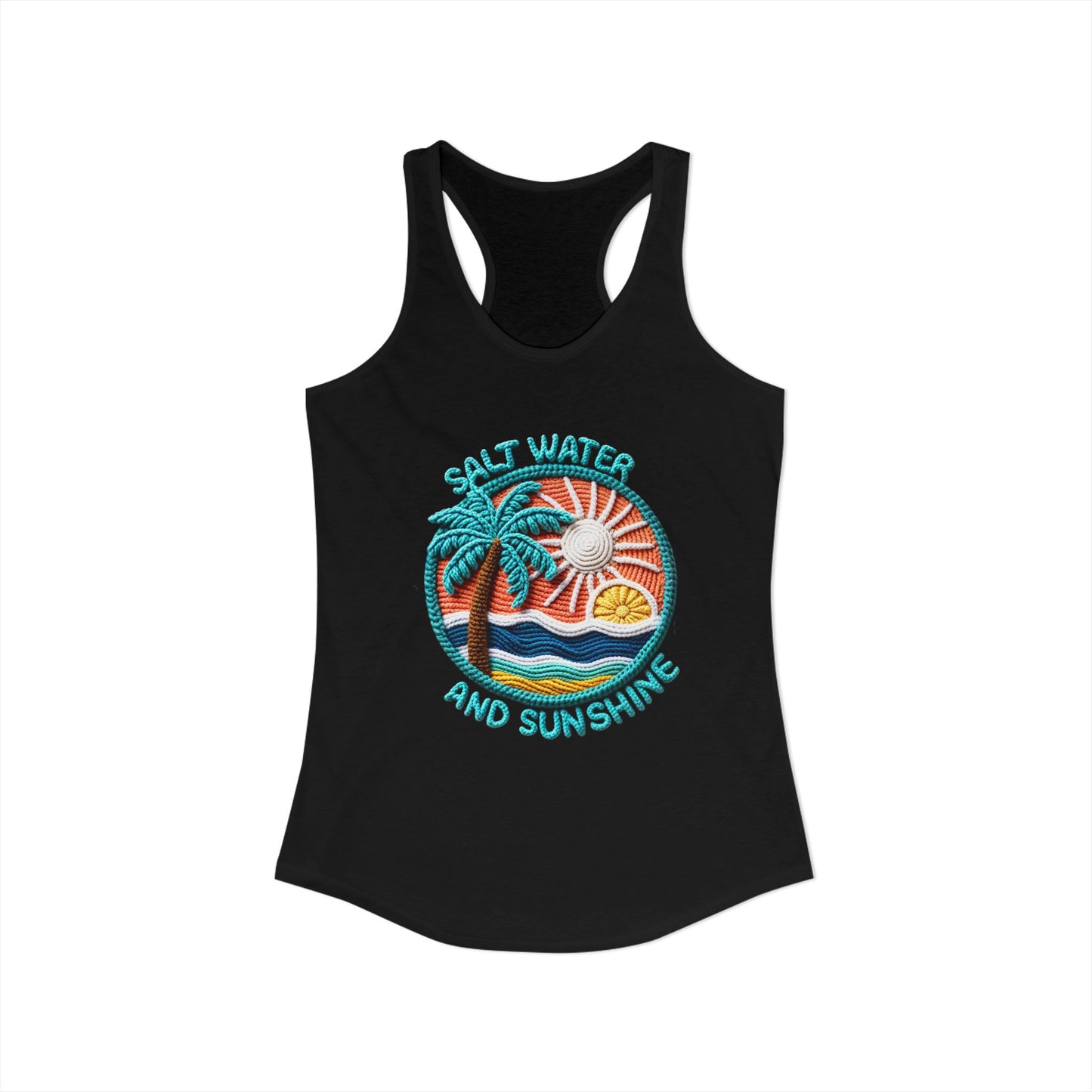 Salt water & sunshine Racerback Tank