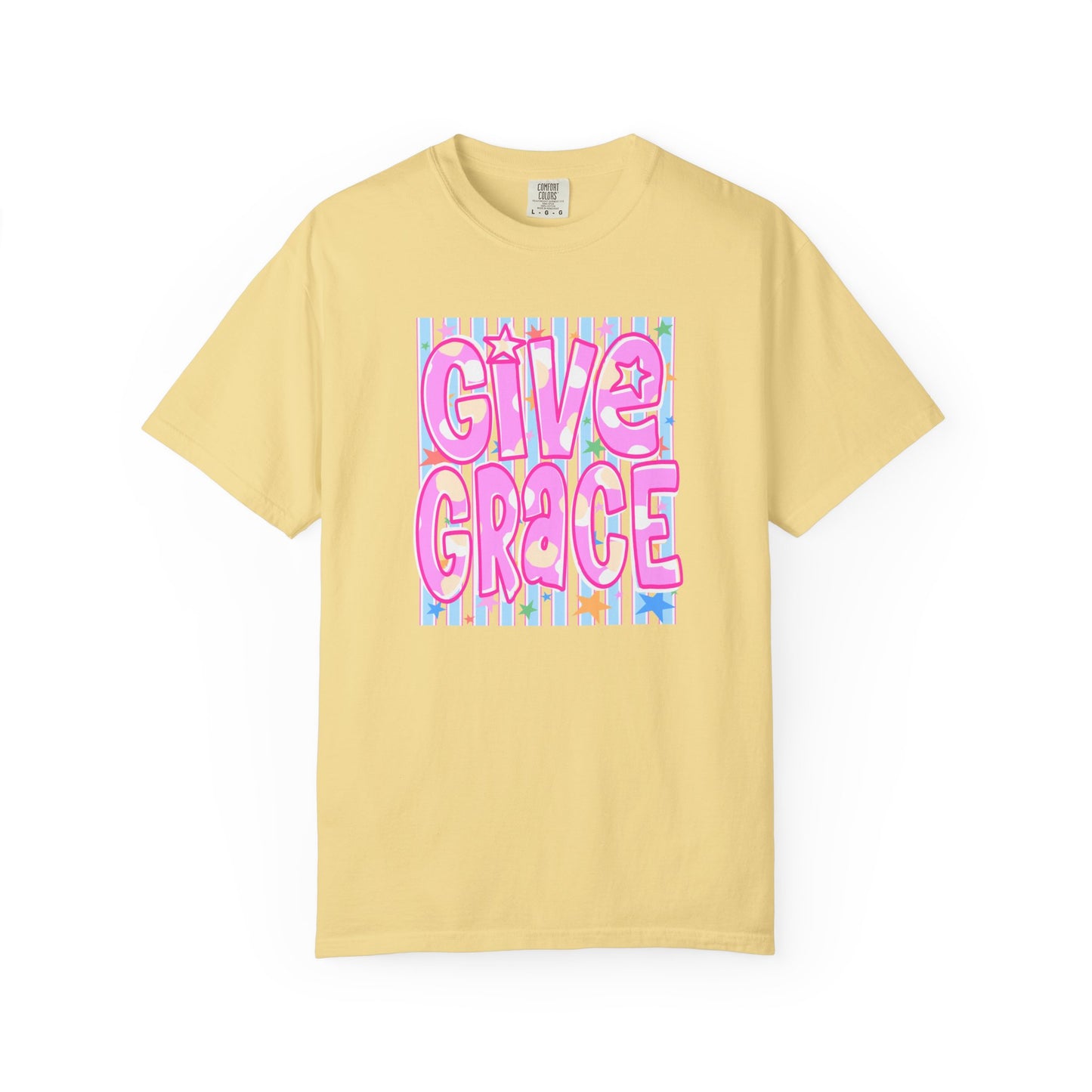 Give Grace T-Shirt — Pastel Retro Graphic Tee