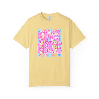 Give Grace T-Shirt — Pastel Retro Graphic Tee