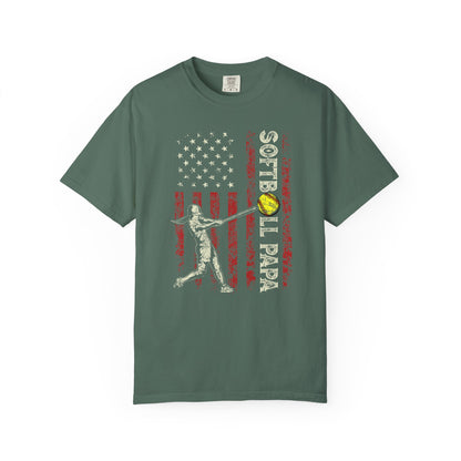 Softball Vintage Flag T-Shirt