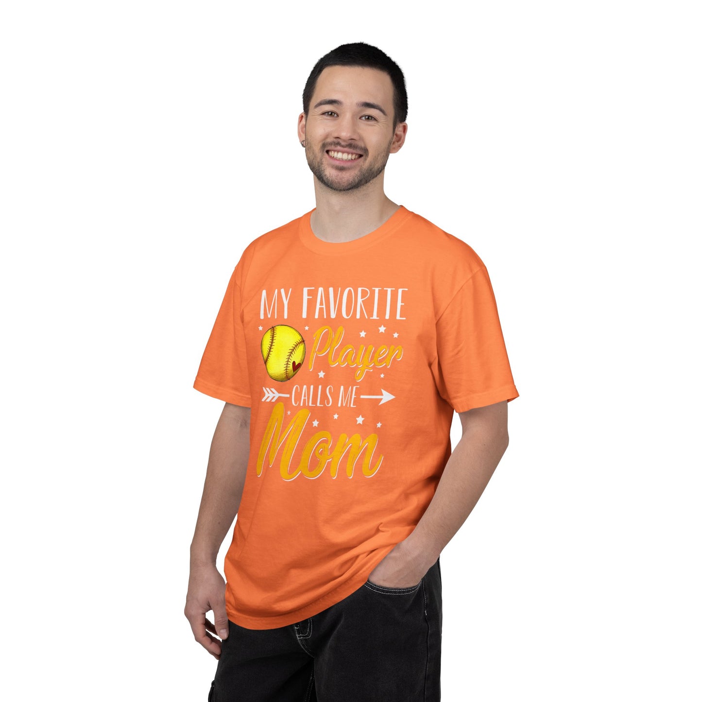 Softball Mom T-Shirt – “My Favorite Player Calls Me Mom” Graphic Tee