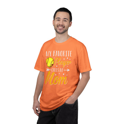 Softball Mom T-Shirt – “My Favorite Player Calls Me Mom” Graphic Tee