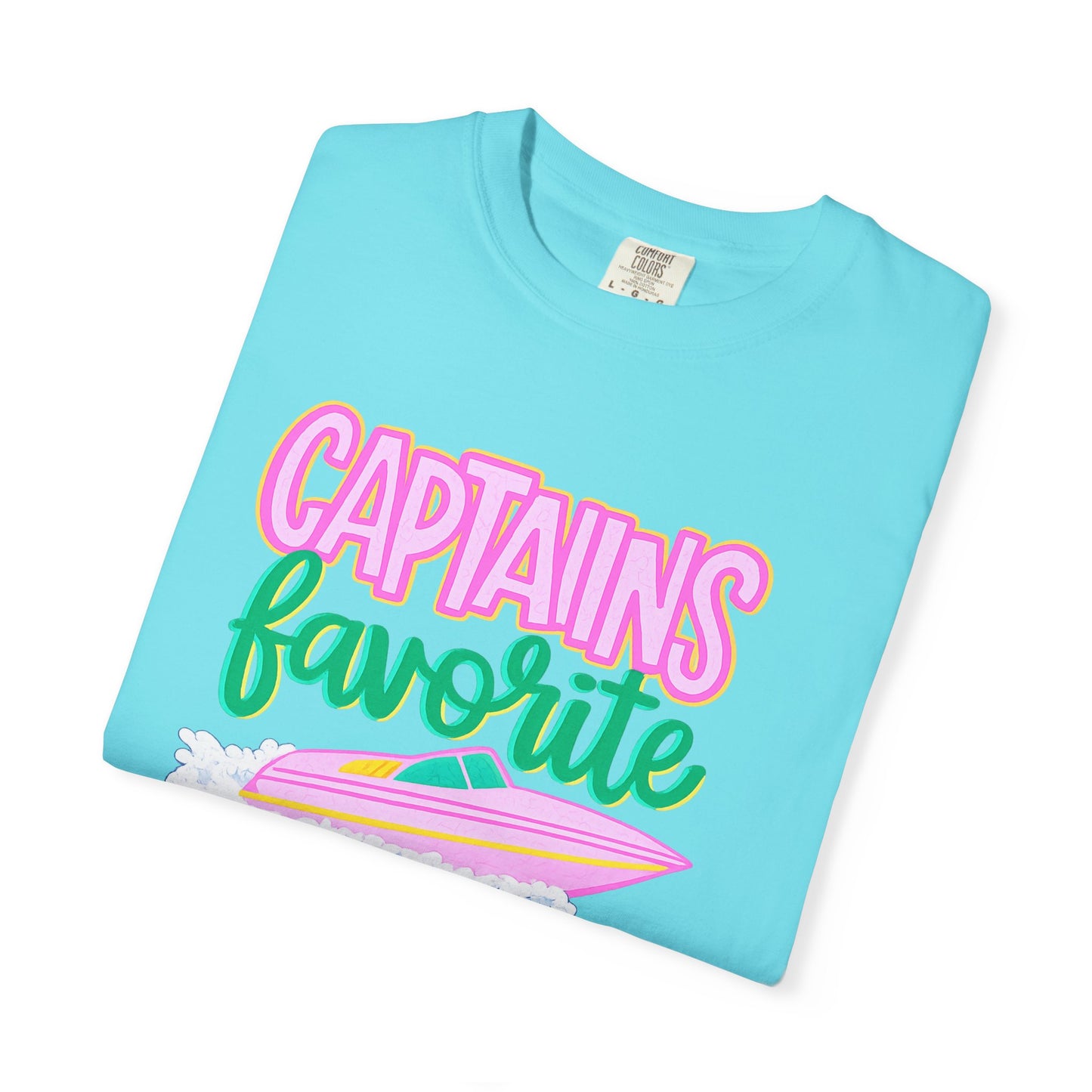 Captain's Favorite T-Shirt — Retro Boat Graphic, Nautical Vacation Tee