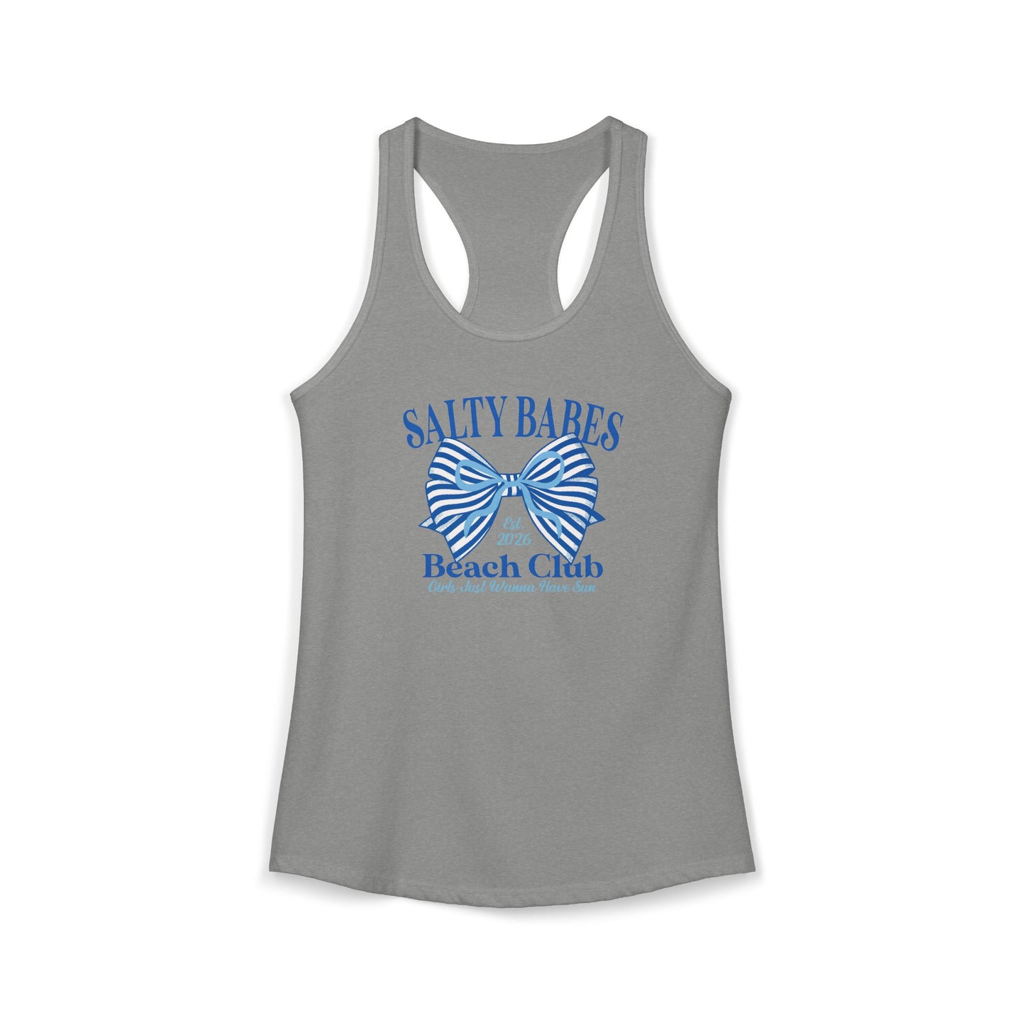 Salty babes blue Racerback Tank